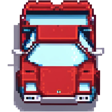 красная Lamborghini Countach, no background emoji