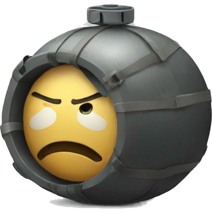 bomb tired emoji