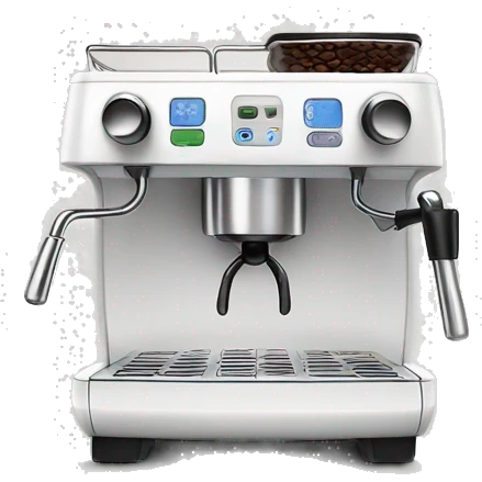 White terrakafe coffee espresso machine  emoji