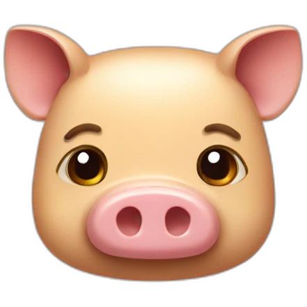 Pate à tartiner de cochon emoji