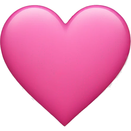 Pink heart  emoji