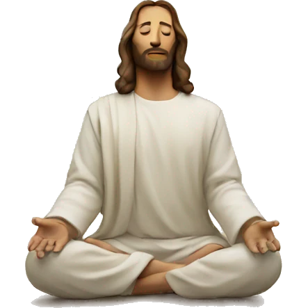 jesus meditating emoji