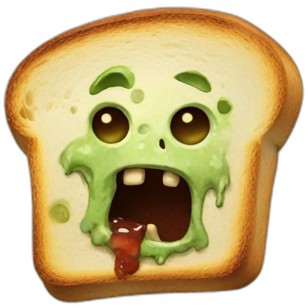 zombie toast emoji