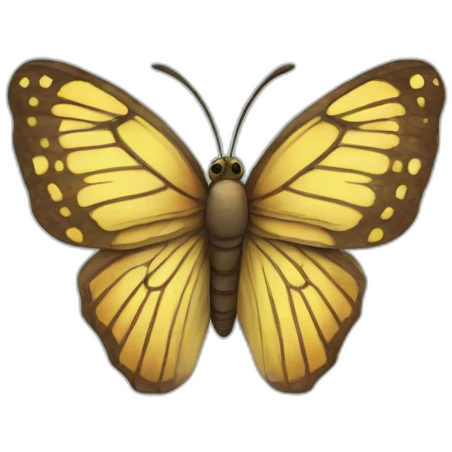 sad butterfly emoji