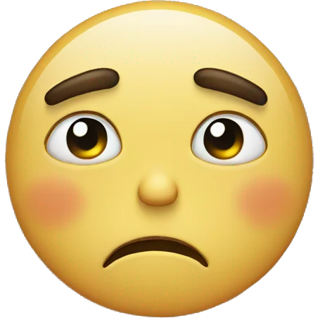 Sad face emoji | AI Emoji Generator