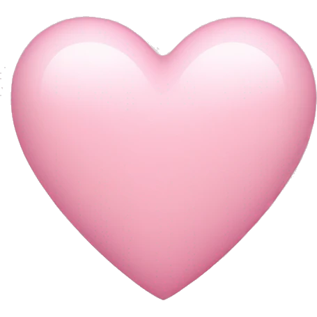 light pink heart  emoji