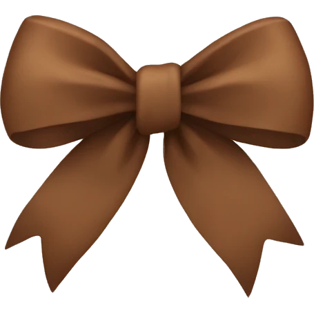 Brown bow emoji