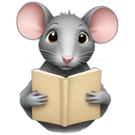 rat with notebook emoji