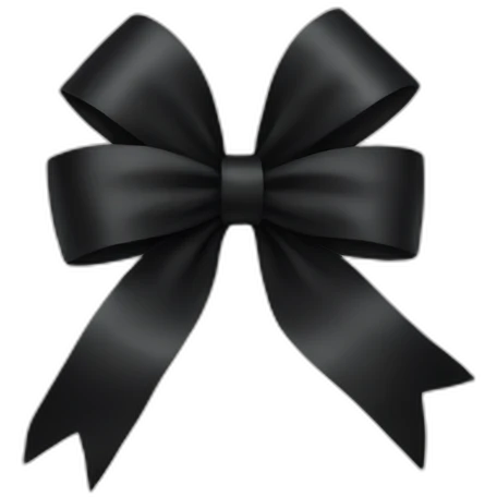 black bow emoji