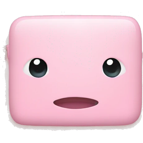 Soft pink ipad emoji