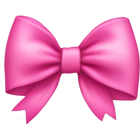pink bow emoji