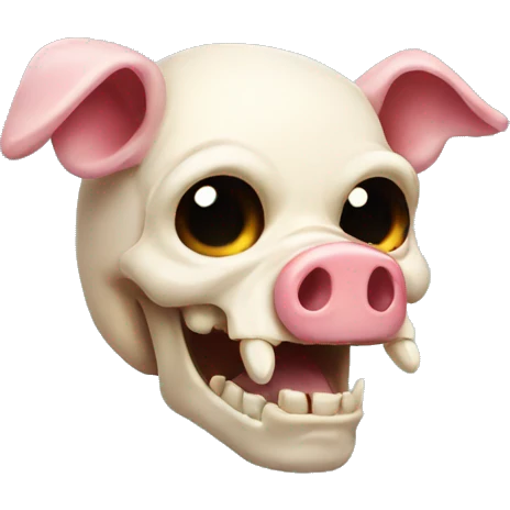 skull pig emoji