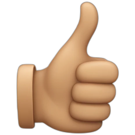 a man thumbing up emoji