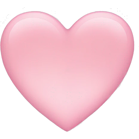 Light pink heart emoji