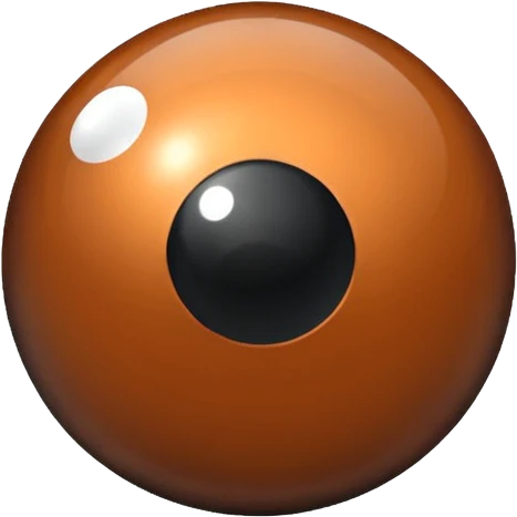 bronze opaque 8 ball emoji