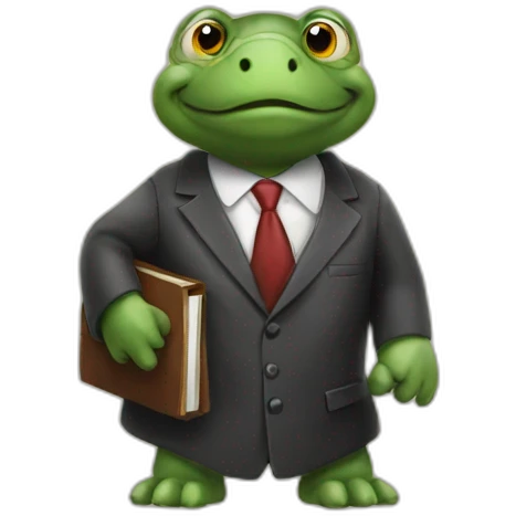 Lawyer turtle emoji