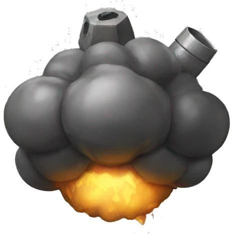 Bomb tired emoji