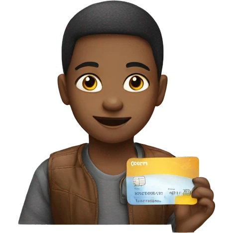 Child with credit card  emoji
