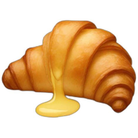 Wet croissant emoji