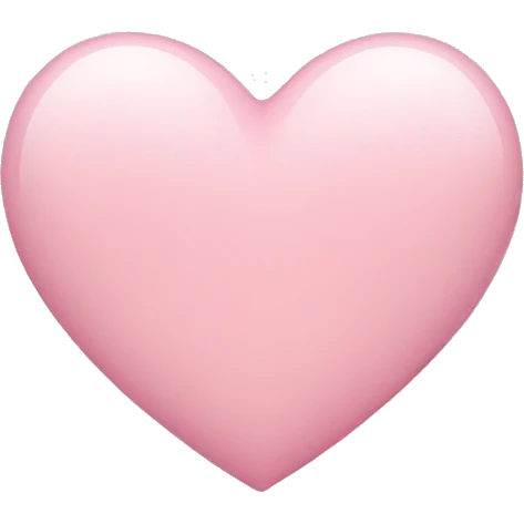 light pink heart emoji