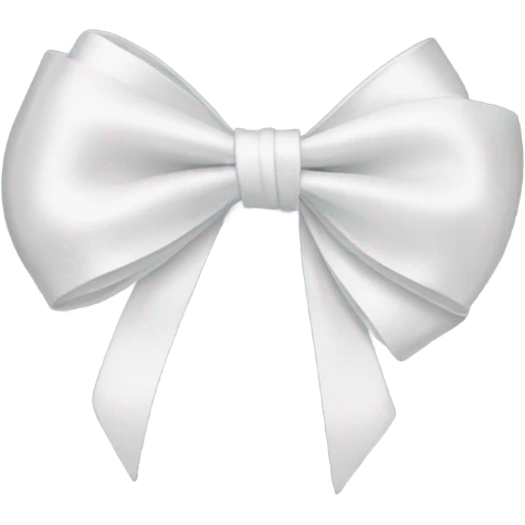 White bow emoji