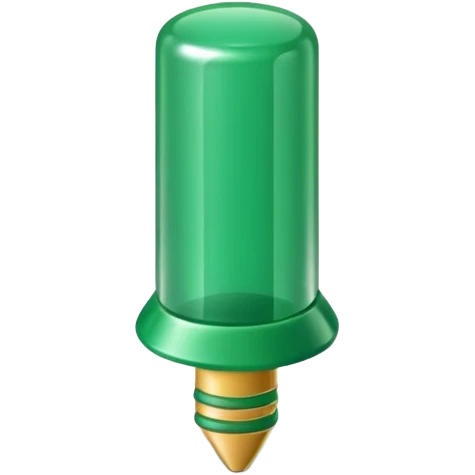 green push pin emoji