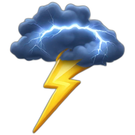 Lightning emoji