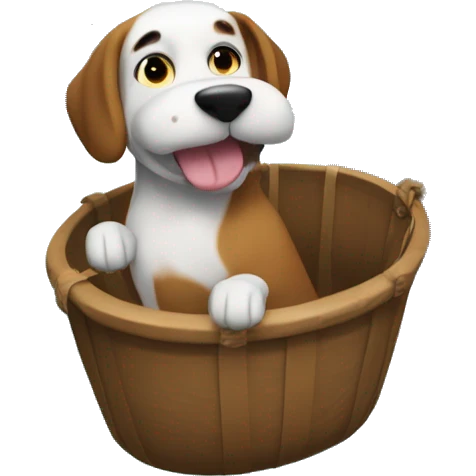 Now that the dog is clean the gravity is not strong enough to hold it down so it begins to float to town. He can now see the town below him.  emoji