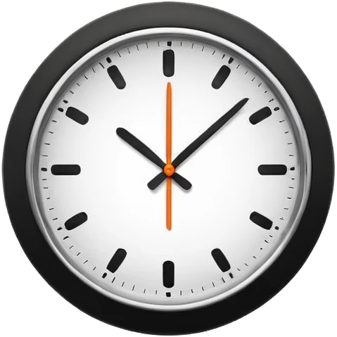 simple clock icons emoji