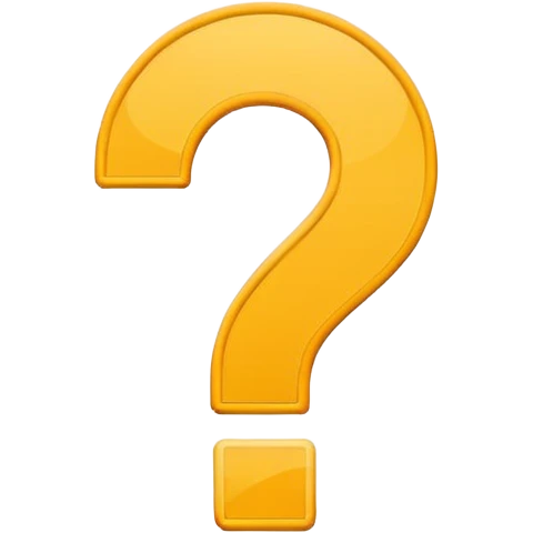 question mark icon, light outline, minimal, flat design emoji | AI ...