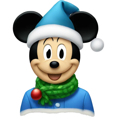 Mickey Mouse Christmas emoji