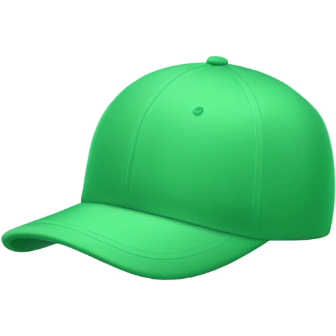 Light green baseball hat emoji