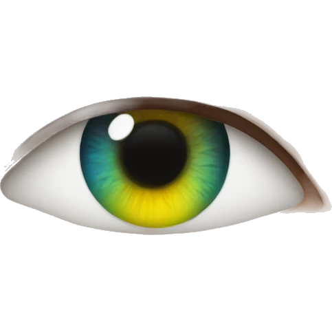 realistic colourful eyes emoji