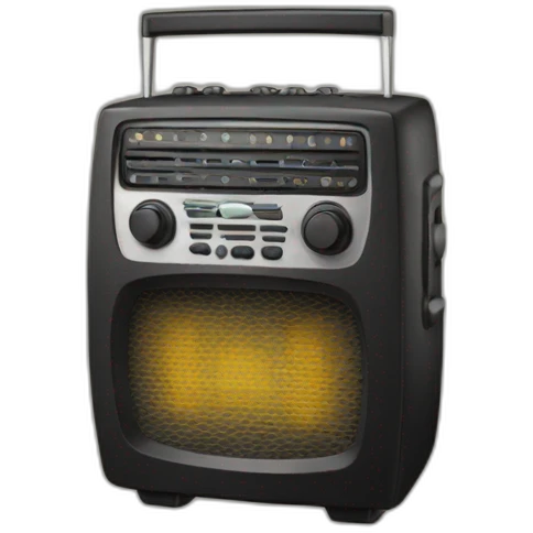 Radio-dancing emoji