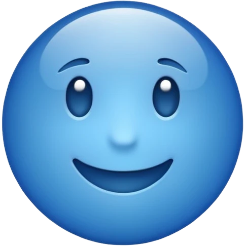 BLUE CİRCLE BUTTON emoji