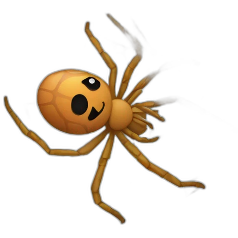 Spider and web emoji