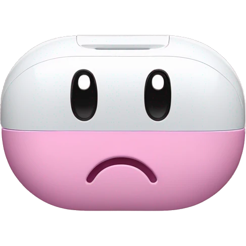 Airpods max mit rosa masche emoji