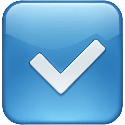 check mark button square emoji