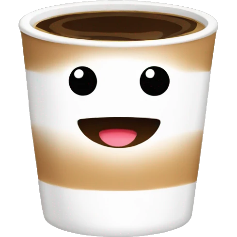Cute coffee emoji