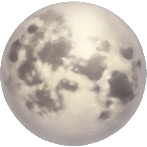 Sparkly moon emoji