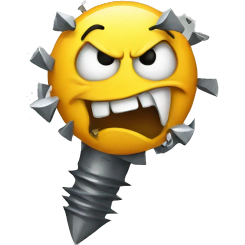 angry screw emoji
