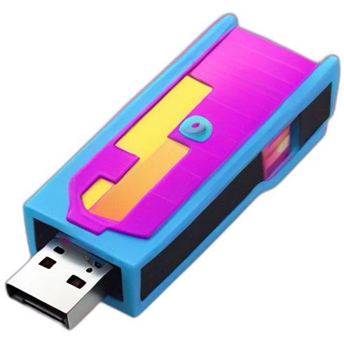 retro wave flash drive emoji