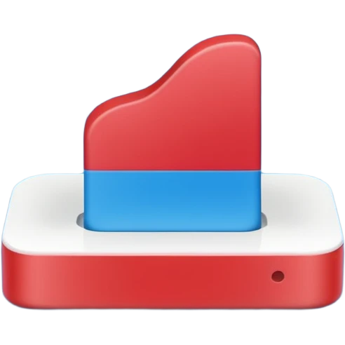 Create a modern, clean vector illustration of the Deezer app icon, designed in a smooth flat + soft 3D illustration style.
The icon should be placed inside a rounded square app icon shape, centered perfectly.


 emoji