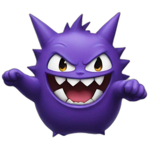 gengar pointing emoji