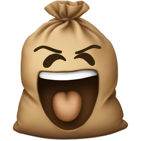 Sack of nut emoji