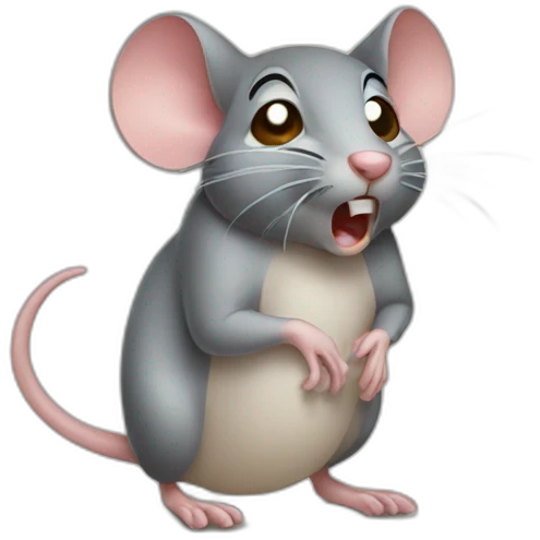 disgusted mouse emoji