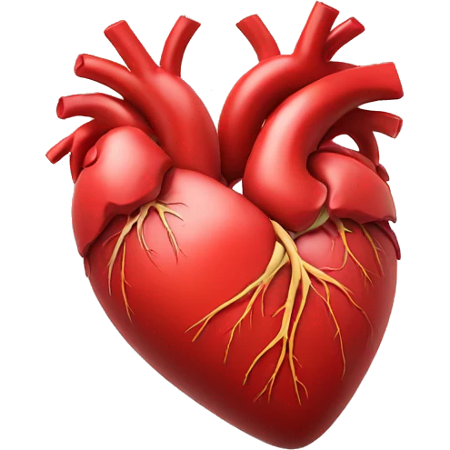 heart anatomy red emoji | AI Emoji Generator