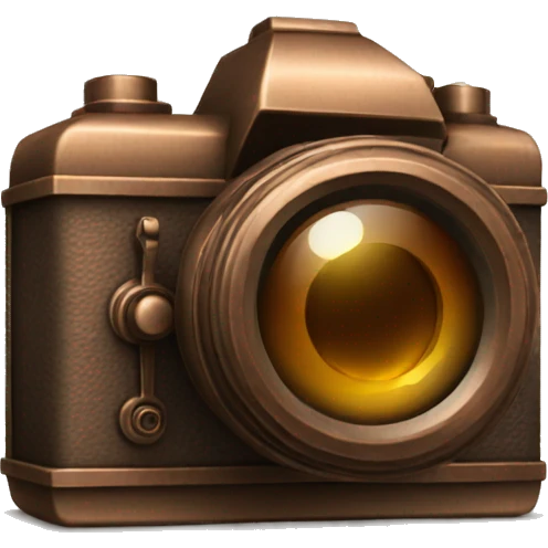 bronze camera emoji