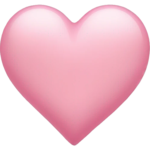 Light pink heart emoji