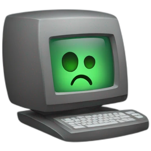 Computer drunk emoji